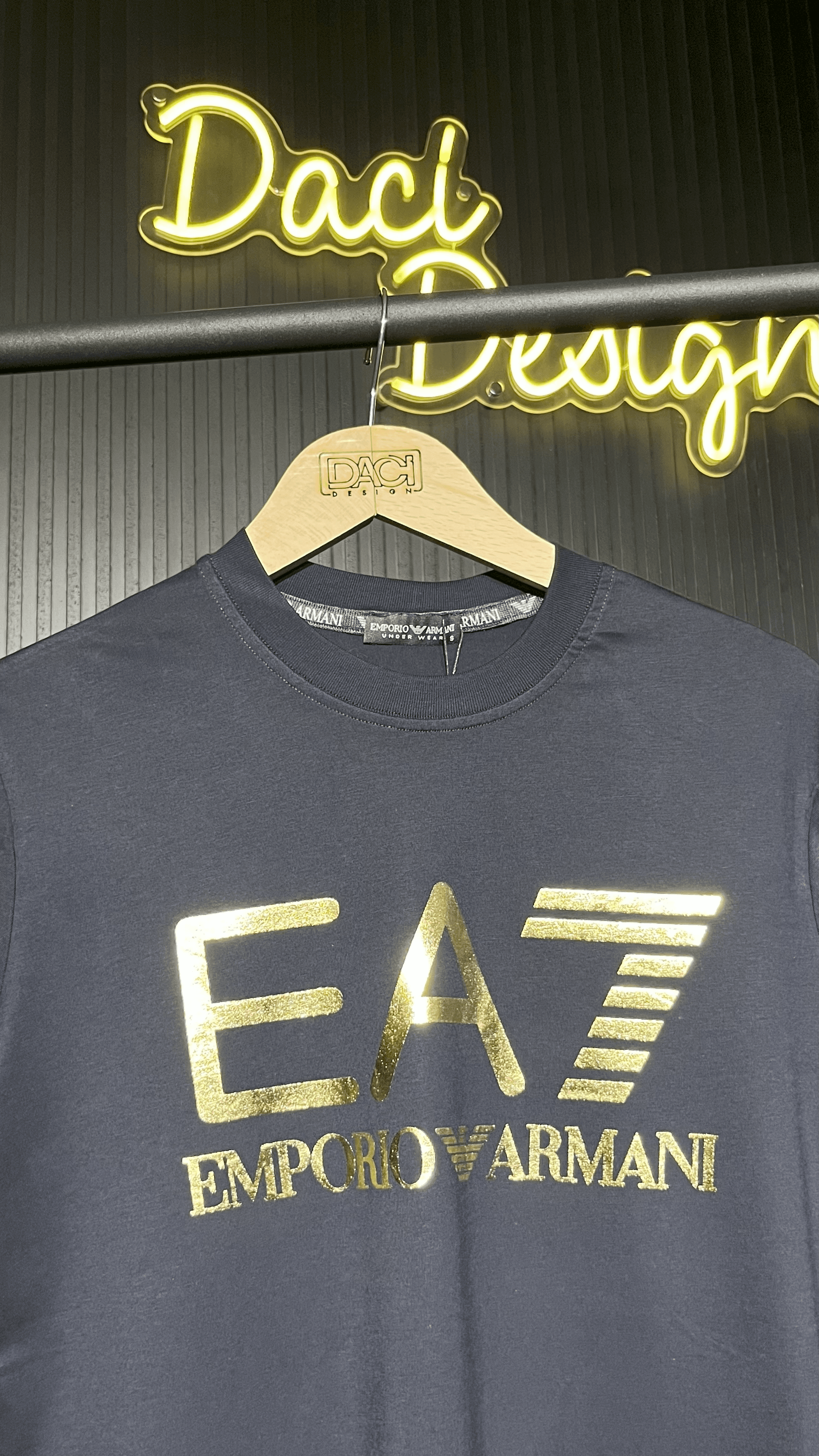 EA7 YALDIZLI LACİVERT PREMİUM T-SHİRT