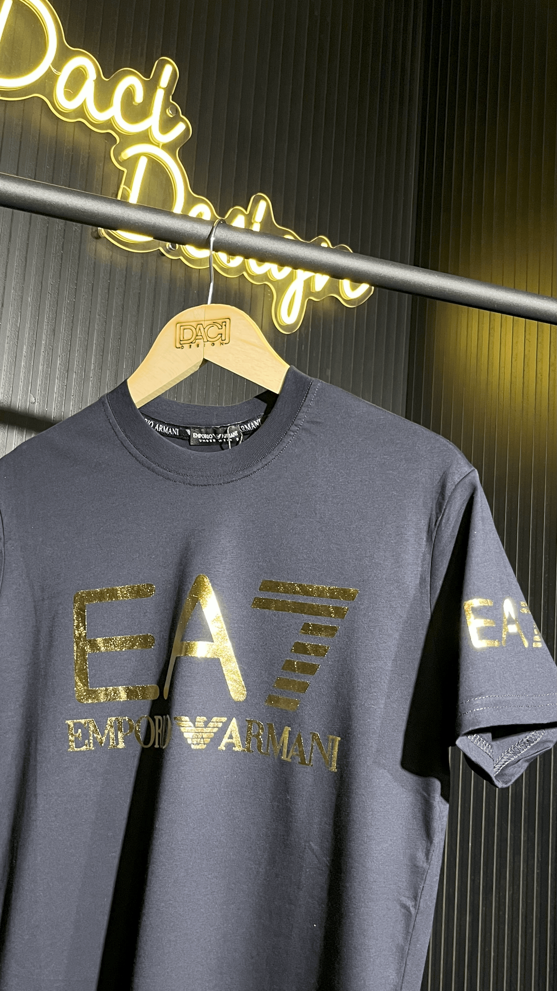 EA7 YALDIZLI LACİVERT PREMİUM T-SHİRT