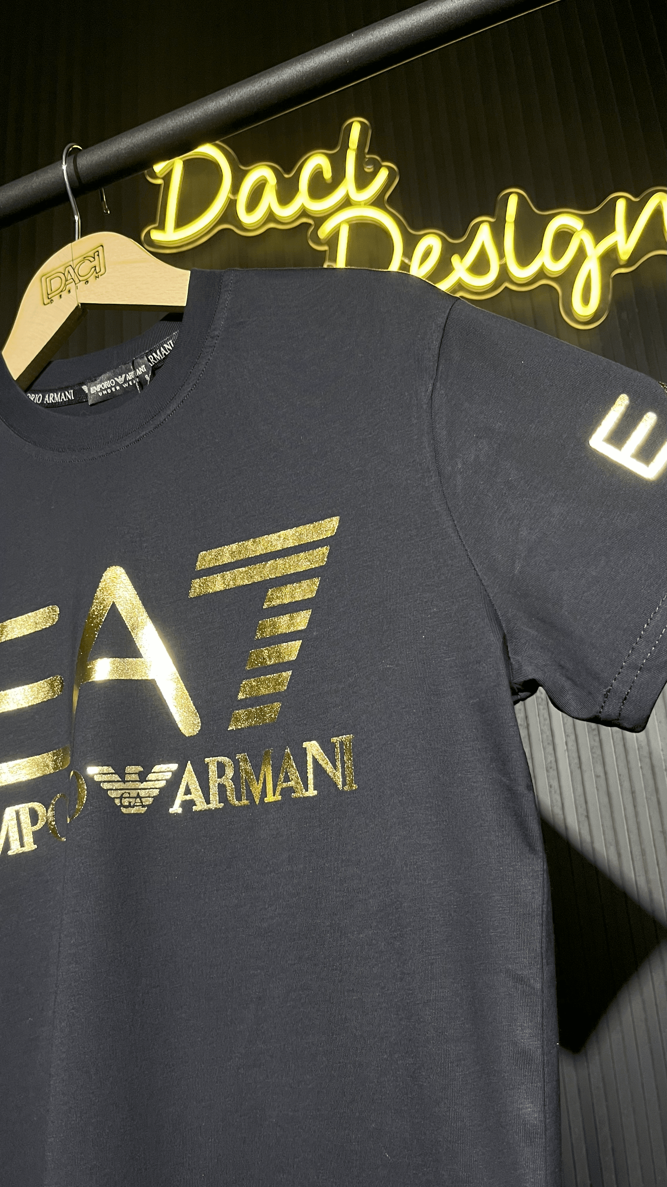 EA7 YALDIZLI LACİVERT PREMİUM T-SHİRT